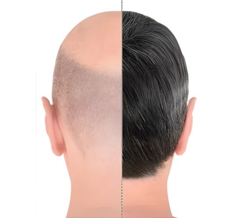 Greffe de cheveux ratée